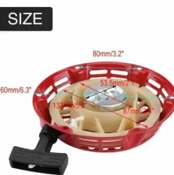 * Hiasdfls Demarreur De Recul, Assemblee De Debut De Traction De Demarreur De Recul Pour Le Generateur D'Essence 2Kw 168F> Accessoire Pour Tondeuse Et Autoportée