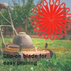 * Hklffja 20 Pcs Lames De Tondeuse Pour Rt250 Jardin Pelouse Tondeuse Accessoires,Lames De Rechange,Couteau En Plastique, Coupe-Bordures Sans Fil><noscript><img width=