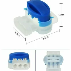* Hklffja Connecteurs De Cable,Set De Connecteurs De Cables,Lot De 40 Connecteurs De Cable Remplis Des Resines,Etanches,Surs,Denudage Inutile,Pour Robot Tondeuse Jardin Exterieur Et Voiture><noscript><img width=