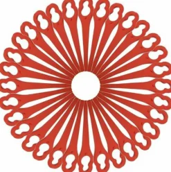 * Hklffja Lot De 100 Lames De Rechange En Plastique Pour Ferrex/Aldi Far 20-1 97699 2002706 Fe220> Accessoire Pour Tondeuse Et Autoportée