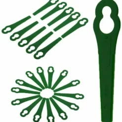 * Hklffja Lot De 120 Lames De Rechange Pour Tondeuse A Gazon, Lame De Rechange En Plastique Pour Tondeuse A Gazon, Lames De Coupe Pour Tondeuse A Gazon, Lames De Rechange En Plastique(Vert)> Accessoire Pour Tondeuse Et Autoportée
