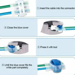 * Hklffja 26Pcs Connecteurs De Cable Remplis Des Resines, Connecteurs De Cables Pour Robot Tondeuse, Etanche Connecteur Fil Tondeuse Pour Jardin & Exterieur Et Tondeuse Robot Et Voiture Mower><noscript><img width=