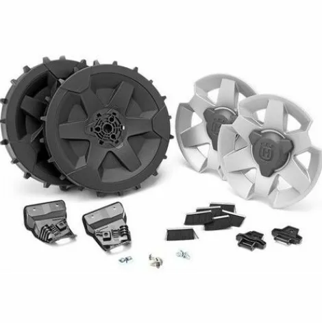 * Husqvarna Group Pack Roues Arriere Tondeuse Robot Husqvarna Terrain Pentu> Accessoire Pour Tondeuse Et Autoportée