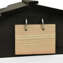 * Inlife Garage De Tondeuse A Gazon Noir Et Blanc 78X74X54 Cm Sapin><noscript><img width=