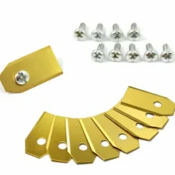 * Irisfr 45 Couteaux En Titane Lames De 0,75 Mm Avec 9 Vis Compatibles Avec La Tondeuse Robot Husqvarna Automower Gardena 105 310 315 320 420 430X R40I Et Autres (Durable)Or,Lilaris> Accessoire Pour Tondeuse Et Autoportée