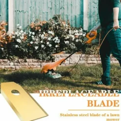 * Irisfr 45 Couteaux En Titane Lames De 0,75 Mm Avec 9 Vis Compatibles Avec La Tondeuse Robot Husqvarna Automower Gardena 105 310 315 320 420 430X R40I Et Autres (Durable)Or,Lilaris><noscript><img width=