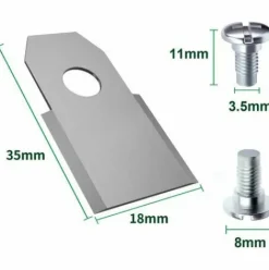 * Kaejyiut 30X Lames De Rechange En Acier Inoxydable Compatible Avec Husqvarna Gardena Mcculloch Rob Flymo Yardforce Matrix Grizzly Brast Comprend Des Vis> Accessoire Pour Tondeuse Et Autoportée