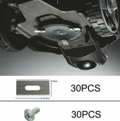 * Lame De Tondeuse,Lot De 30 Lames De Tondeuse En Acier Inoxydable Pour Betterlife 36,5 X 18,5 X 0,65 Mm (Argent)> Accessoire Pour Tondeuse Et Autoportée