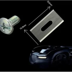 * Lame De Tondeuse,Lot De 30 Lames De Tondeuse En Acier Inoxydable Pour Betterlife 36,5 X 18,5 X 0,65 Mm (Argent)><noscript><img width=