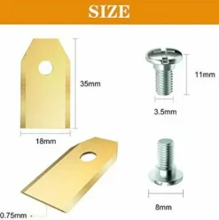 * Lames De Rechange Homealexa 30 X En Titane Pour Tous Les Tondeuses De Jardin Automower Husqvarna/Gardena/Yard Force/Automower Robuste (3.1 G / 0.75 Mm) Avec Vis><noscript><img width=