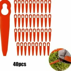* Langray 40 Pieces Accessoires De Lames En Plastique De Remplacement Pour Stihl Polycut 2-2 Fsa 45 Tondeuse A Gazon Coupe-Herbe><noscript><img width=