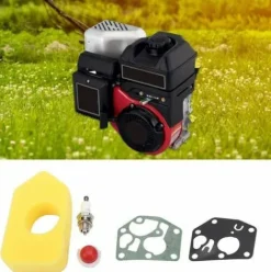 * Langray Filtre A Air Coton Set Pieces De Rechange Pour Tondeuse A Gazon 1 Filtre A Air 1 Bougie D'Allumage 2 Entretoises 1 Ampoule D'Amorcage Pour Kit D'Entretien Briggs & Stratton 3.5Hp Et 3,75Hp> Accessoire Pour Tondeuse Et Autoportée