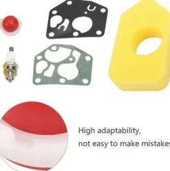 * Langray Filtre A Air Coton Set Pieces De Rechange Pour Tondeuse A Gazon 1 Filtre A Air 1 Bougie D'Allumage 2 Entretoises 1 Ampoule D'Amorcage Pour Kit D'Entretien Briggs & Stratton 3.5Hp Et 3,75Hp><noscript><img width=