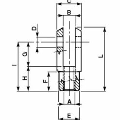 * Lem Select Embout Etrier Long M8 Pour Cable Frein Ou Embrayage (Lot De 2)> Accessoire Pour Tondeuse Et Autoportée