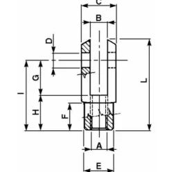* Lem Select Embout Etrier M10 Pour Cable Frein Ou Embrayage (Lot De 2)> Accessoire Pour Tondeuse Et Autoportée