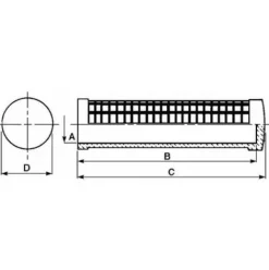 * Lem Select Poignee Pvc Ronde O 25 L 123 (Lot De 5)> Accessoire Pour Tondeuse Et Autoportée