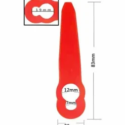 * L'Flaneur 100 Pieces Accessoires De Lames En Plastique De Remplacement Pour Stihl Polycut 2-2 Fsa 45 Tondeuse A Gazon Coupe-Herbe Aneur><noscript><img width=