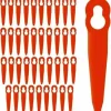 * L'Flaneur 40 Pieces Accessoires De Lames En Plastique De Remplacement Pour Stihl Polycut 2-2 Fsa 45 Tondeuse A Gazon Coupe-Herbe Aneur> Accessoire Pour Tondeuse Et Autoportée