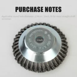 * Lifcausal Tete De Coupe Debroussailleuse Tete De Tondeuse A Gazon D'Exterieur Tete De Rasoir En Fil D'Acier Accessoires De Tete De Coupe Outil De Mangeur D'Herbe Remplacement Extra Resistant Pour Meuleuses D'Angle De Peinture Antirouille><noscript><img width=