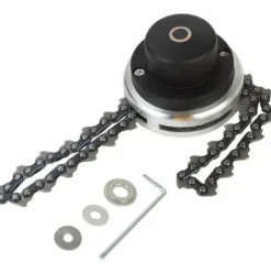 * Lifcausal Tete De Tondeuse Avec Lame De Coupe-Chaine A Bobine Tete De Tondeuse A Gazon D'Exterieur Outil De Mangeur De Tete De Tondeuse En Acier Pour Remplacement De Tondeuse A Gazon A Arbres Droits><noscript><img width=