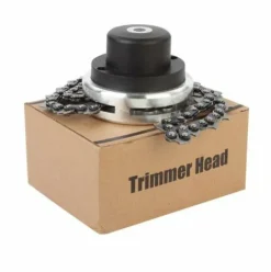 * Lifcausal Tete De Tondeuse Avec Lame De Coupe-Chaine A Bobine Tete De Tondeuse A Gazon D'Exterieur Outil De Mangeur De Tete De Tondeuse En Acier Pour Remplacement De Tondeuse A Gazon A Arbres Droits><noscript><img width=