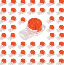 * Litzee 100Pcs Scotchlok Uy Waterproof Connector, Cable Connectors Filled With Reins Connection Clamps For Garden & Outdoor Robotic Lawn Mowers> Accessoire Pour Tondeuse Et Autoportée