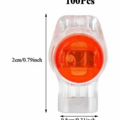 * Litzee 100Pcs Scotchlok Uy Waterproof Connector, Cable Connectors Filled With Reins Connection Clamps For Garden & Outdoor Robotic Lawn Mowers> Accessoire Pour Tondeuse Et Autoportée