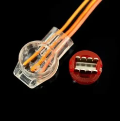 * Litzee 100Pcs Scotchlok Uy Waterproof Connector, Cable Connectors Filled With Reins Connection Clamps For Garden & Outdoor Robotic Lawn Mowers><noscript><img width=