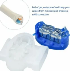 * Mezheng 20 Pcs Connecteurs De Cable Remplis Des Resines, Raccord De Cable Etanche Borne A 3 Fils De Connexion Pour Robot Tondeuse Automower><noscript><img width=