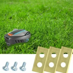 * Mezheng Lot De 30 Lames De Rechange En Titane Pour Tondeuse Robot Worx Landroid Lames En Titane Et Vis Ameliorees Pour Tondeuse Robot Worx Landroid><noscript><img width=