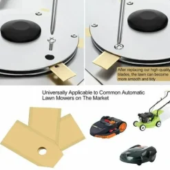 * Modou Couteau Lame Titane 30Pieces, Lame Robot Tondeuse A Gazon Avec Vis, Convient Aux Lames Tondeuse Robot De Differentes Marques Et Modeles, Pieces Et Accessoires Tondeuses A Gazon.><noscript><img width=