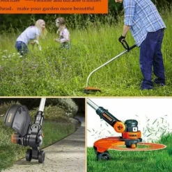 * Ocxin Bobines De Fil De Tondeuse A Gazon Pour Worx Wa0004.1 (Longueur 3M Diametre 1.65Mm) Bobines De Fil En Nylon Coupe-Fil Wa0010 Tous 20V (Worx Wa0004.1, 4 Pieces)><noscript><img width=