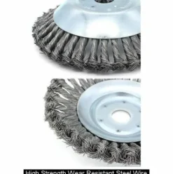 * Ocxin Brosse De Desherbage Brosse De Desherbage Disque Metallique Torsade Roue De Desherbage Disque De Desherbage Tete De Desherbage Brosse De Desherbage Disque De Desherbage Diametre 200 Mm Trou De 25,4 Mm (8 Pouces)><noscript><img width=