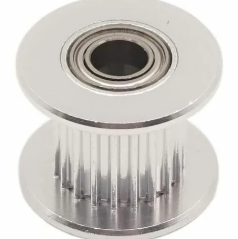 * Osqi 2 Gt Gt2 Courroie Poulie De Renvoi En Aluminium 20 Dents Dent 3 Mm Alesage 5 Mm Pour Imprimante 3D Courroie De Distribution 6 Mm 10 Mm De Largeur (Lot De 5 Pieces) (10 Mm 20T Alesage 5 Mm, Avec Dent> Accessoire Pour Tondeuse Et Autoportée