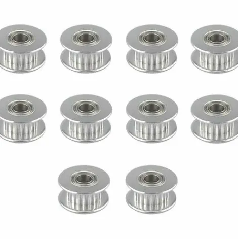 * Osqi 10 Pcs Prime Gt2 Poulie Idler 20 Dents 5Mm Alesage, Alliage D'Aluminium Gt2 Idler Avec Double Roulement A Billes, Pour Imprimante 3D 6Mm Largeur Courroie De Distribution> Accessoire Pour Tondeuse Et Autoportée