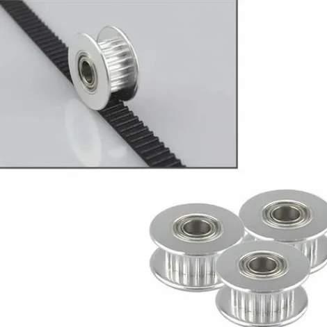 * Osqi 10 Pcs Prime Gt2 Poulie Idler 20 Dents 5Mm Alesage, Alliage D'Aluminium Gt2 Idler Avec Double Roulement A Billes, Pour Imprimante 3D 6Mm Largeur Courroie De Distribution> Accessoire Pour Tondeuse Et Autoportée