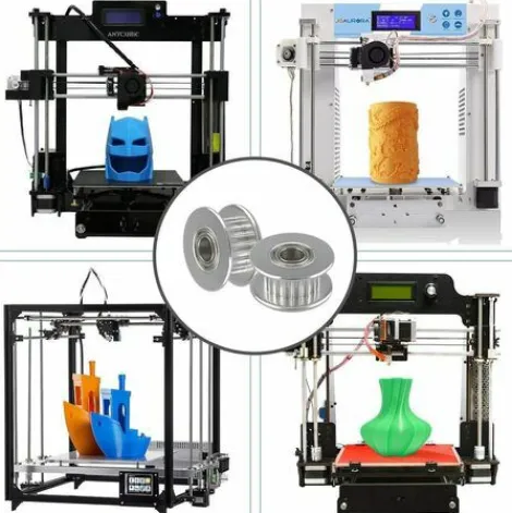 * Osqi 10 Pcs Prime Gt2 Poulie Idler 20 Dents 5Mm Alesage, Alliage D'Aluminium Gt2 Idler Avec Double Roulement A Billes, Pour Imprimante 3D 6Mm Largeur Courroie De Distribution> Accessoire Pour Tondeuse Et Autoportée