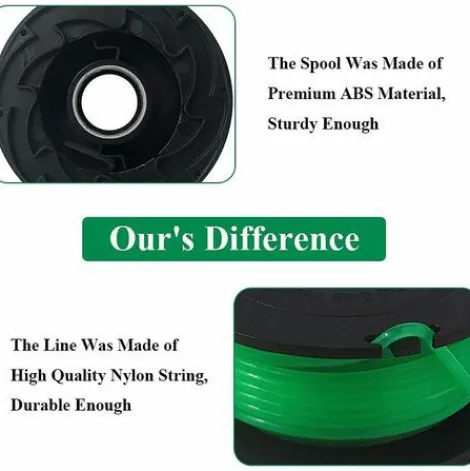 * Osqi A6486-Xj Compatible Avec Les Tondeuses A Gazon Black & Decker, Bobine De Tondeuse A Gazon D'Une Epaisseur De Ligne De 2 Mm Et D'Une Longueur De 6 M Pour Debroussailleuses Gl8033 / Gl9035 / Gl7033, A6486> Accessoire Pour Tondeuse Et Autoportée
