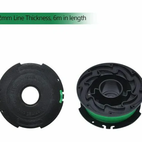 * Osqi A6486-Xj Compatible Avec Les Tondeuses A Gazon Black & Decker, Bobine De Tondeuse A Gazon D'Une Epaisseur De Ligne De 2 Mm Et D'Une Longueur De 6 M Pour Debroussailleuses Gl8033 / Gl9035 / Gl7033, A6486> Accessoire Pour Tondeuse Et Autoportée