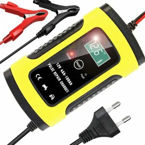 * Osqi Chargeur De Batterie Intelligent Portable A Ecran Lcd 6A/12V Avec Type De Reparation De Protections Multiples Pour Batterie De Moto De Voiture> Accessoire Pour Tondeuse Et Autoportée