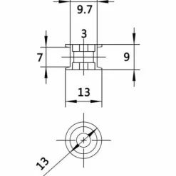 * Osqi Gt Gt2 Courroie De Distribution Poulie De Renvoi En Aluminium 16 Sans Dent Alesage De 3 Mm Pour Imprimante 3D Largeur De Courroie De Distribution De 6 Mm (Paquet De 5)> Accessoire Pour Tondeuse Et Autoportée