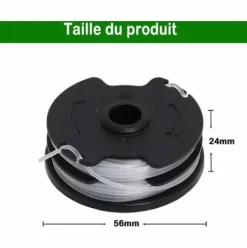 * Osqi Lot De 6 Bobines De Rechange Pour Debroussailleuse Sans Fil Parkside Prta 20-Li C3 Ian351753> Accessoire Pour Tondeuse Et Autoportée