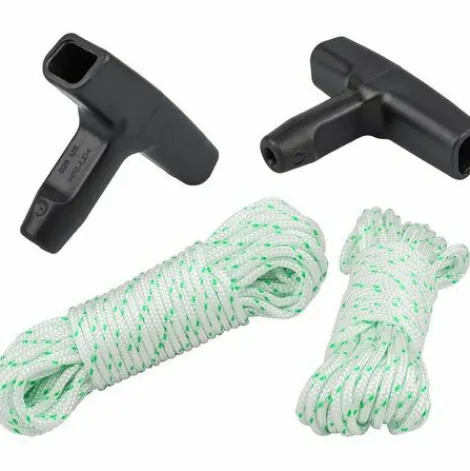 * Osqi Lot De 2 Cordes De Demarrage De 10 M (Diametre : 3 Mm), Corde De Traction Avec 2 Poignees De Demarrage Pour Tondeuse A Gazon Husqvarna Stihl Poulan Vert> Accessoire Pour Tondeuse Et Autoportée