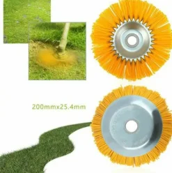 * Osqi Tete De Coupe-Herbe Universelle En Pouces, Tete De Coupe-Fil En Nylon Trempe 200X25Mm, Lames De Desherbage, Pour Brosse De Jardin De Tondeuse A Gazon><noscript><img width=