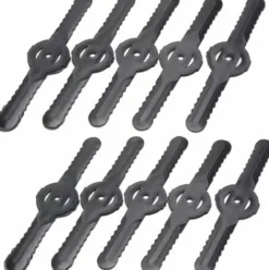 * Osqi Tetes De Lame De Coupe-Herbe De Rechange Lames De Debroussailleuse Pour Tondeuse A Gazon Tetes De Lame Desherbant(Lame En Plastique X 10)> Accessoire Pour Tondeuse Et Autoportée