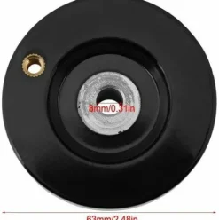 * Osqi Volant De Machine En Bakelite Noire Avec Poignee Rotative, Volant, Tour Rond Noir (863Mm)> Accessoire Pour Tondeuse Et Autoportée