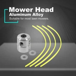 * Perle Rare Tondeuse Tete Bobine Fil Aluminium Fils Tete, Tete De Debroussailleuse Aluminium Avec Fil De Coupe Pour Tondeuses A Essence, Tondeuses A Gazon> Accessoire Pour Tondeuse Et Autoportée
