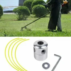 * Perle Rare Tondeuse Tete Bobine Fil Aluminium Fils Tete, Tete De Debroussailleuse Aluminium Avec Fil De Coupe Pour Tondeuses A Essence, Tondeuses A Gazon><noscript><img width=