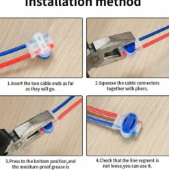 * Pesce 20 Pieces Connecteurs De Cables Pour Robot Tondeuse, Raccords De Cable Peripherique Du Robot, Connecteurs Support Pour Cable Tondeuses A Gazon Robotiques Exterieures De Jardin><noscript><img width=
