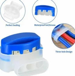 * Pesce 20 Pieces Connecteurs De Cables Pour Robot Tondeuse, Raccords De Cable Peripherique Du Robot, Connecteurs Support Pour Cable Tondeuses A Gazon Robotiques Exterieures De Jardin><noscript><img width=